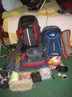 What I packed around the world My world