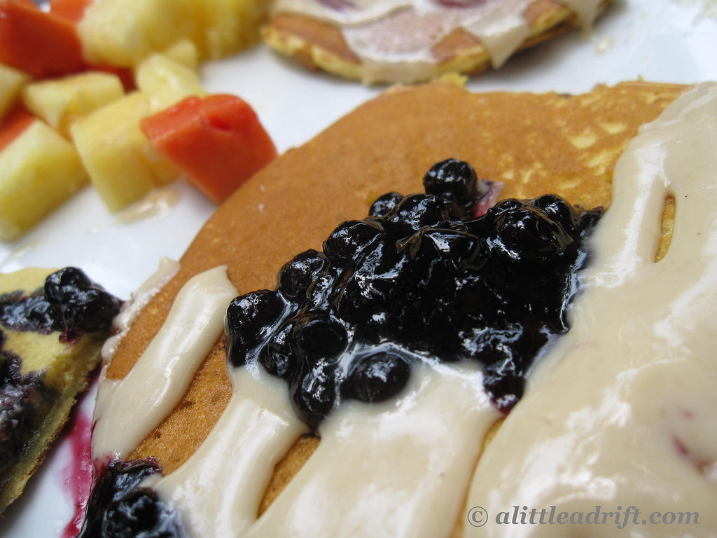 Macadamia and Blueberry Pancakes