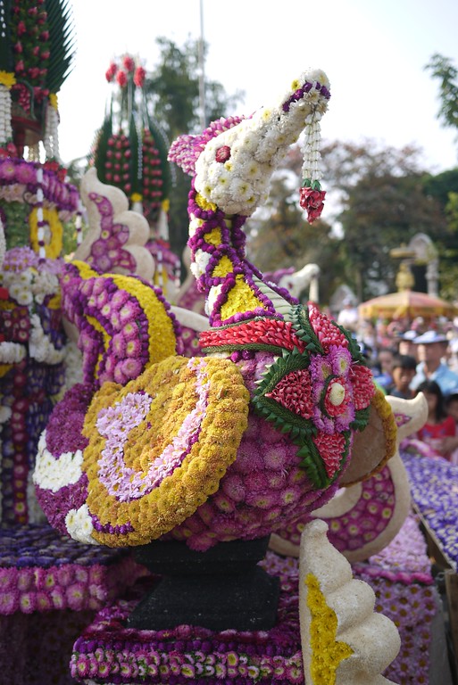 Flower dragon at the Chiang Mai Flower Festival, Thailand