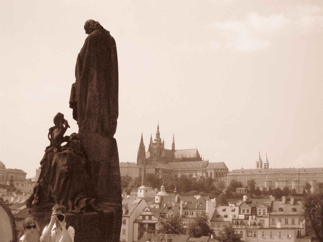prague castle from the bridge
