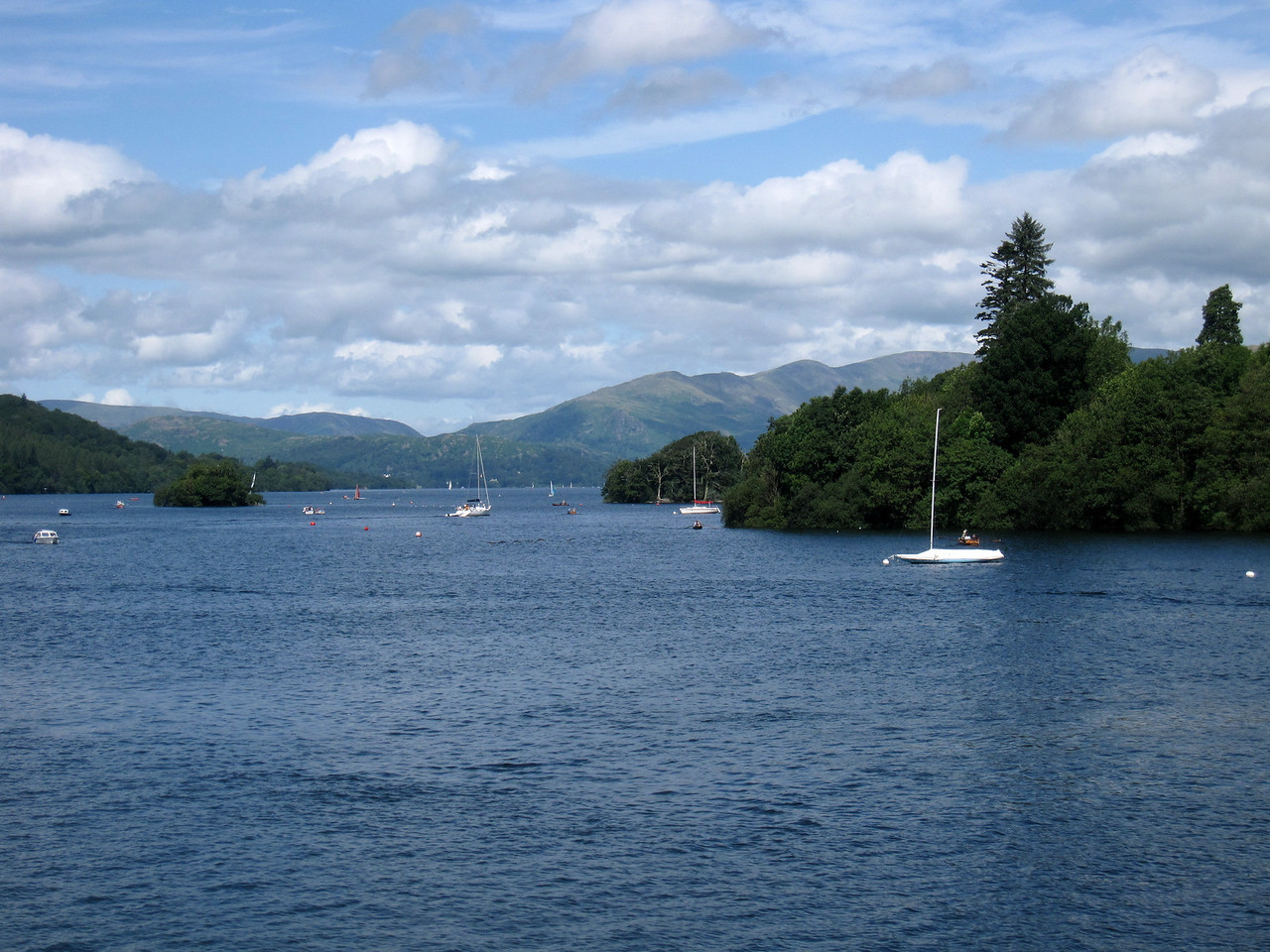 boats on Lake Windermere