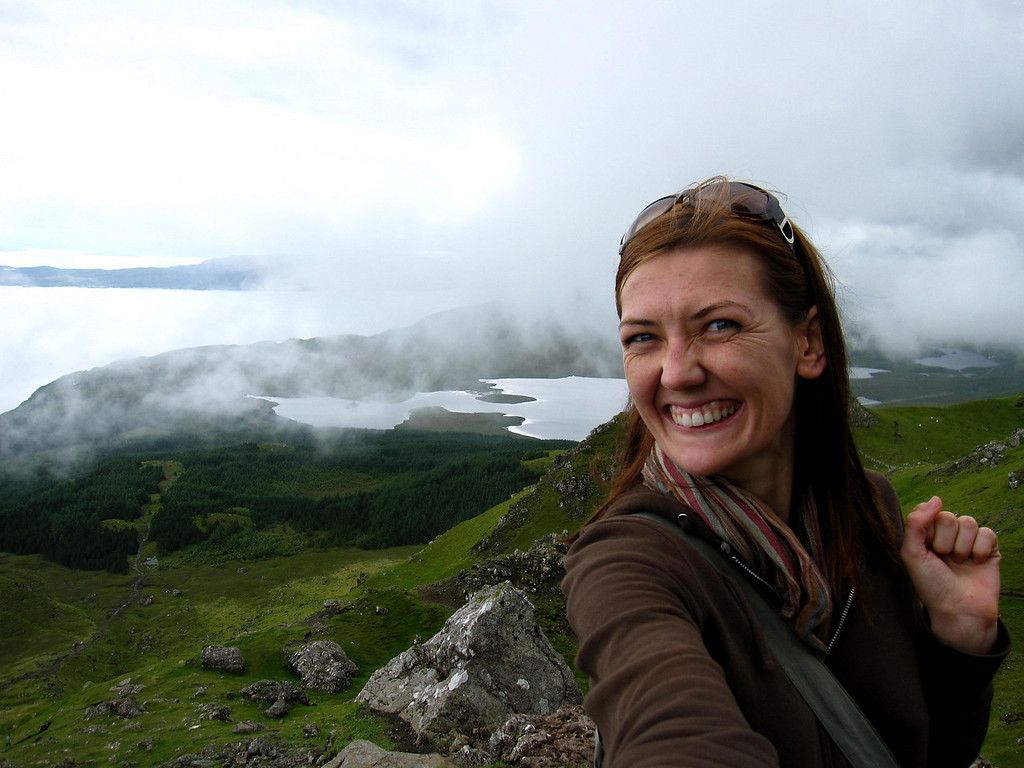 hiking in scotland on my rtw trip.