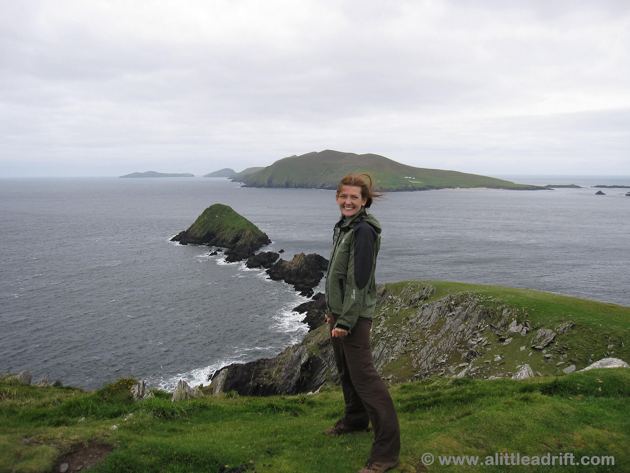 driving Slea Head on Dingle peninsula in Ireland
