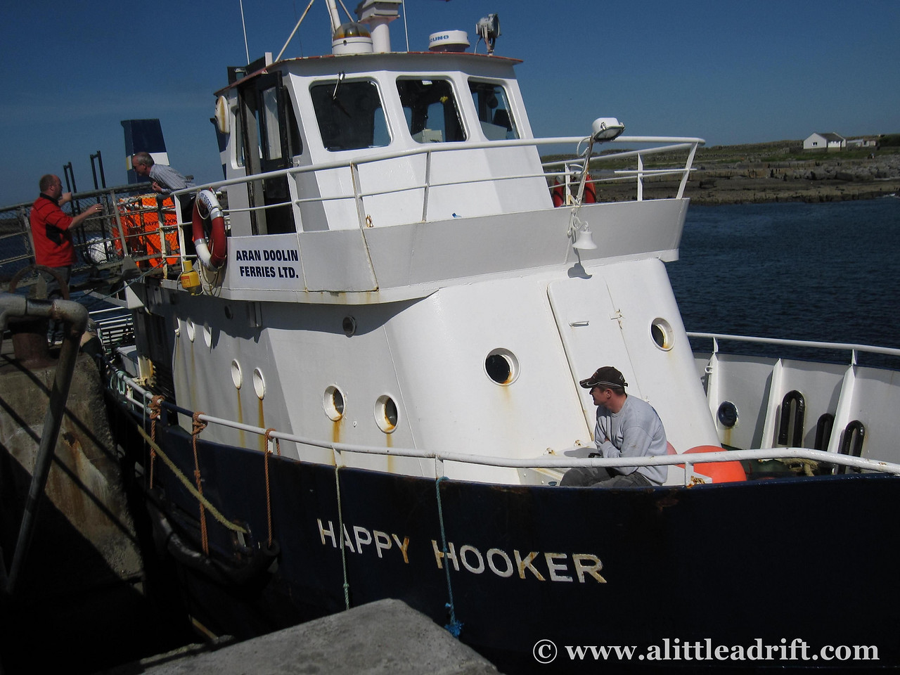 ferry from doolin to inishmore on the aran islands