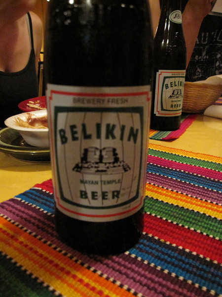 Relaxing with a beer and new friends once we made it to Corozal, Belize for the night. beers in corozal, belize with new friends