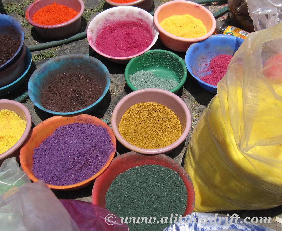 sawdust for the carpets