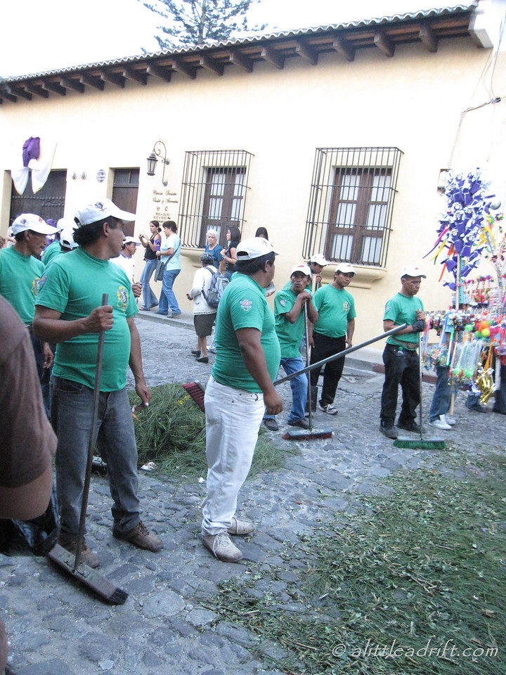 cleaners prepared for the holy week mess