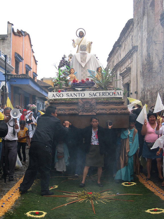 Semana Santa procession in Antigua, Guatemala