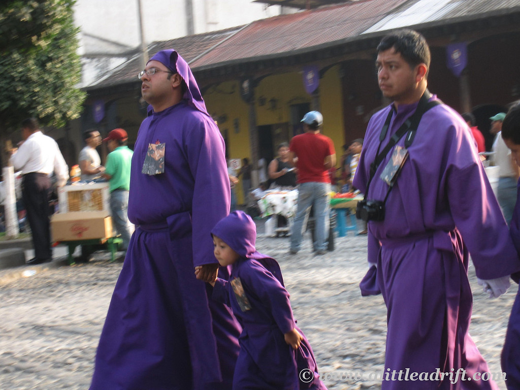 cucuruchos during Semana Santa