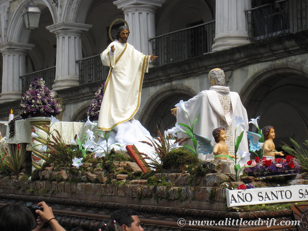 Easter Sunday float and procession
