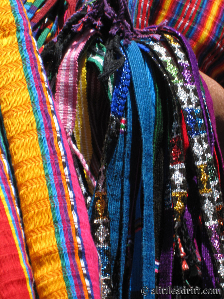 scarves for sale at chichicastenango