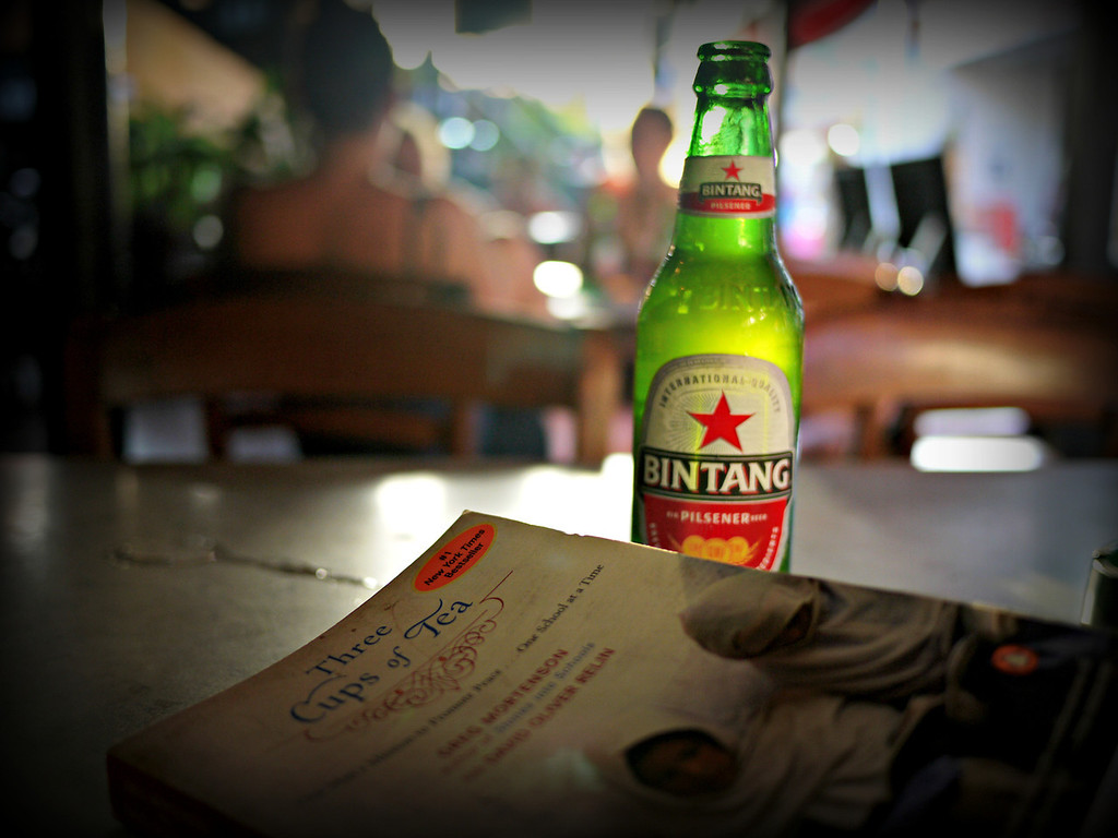 Beer and a book to learn more about pakistan