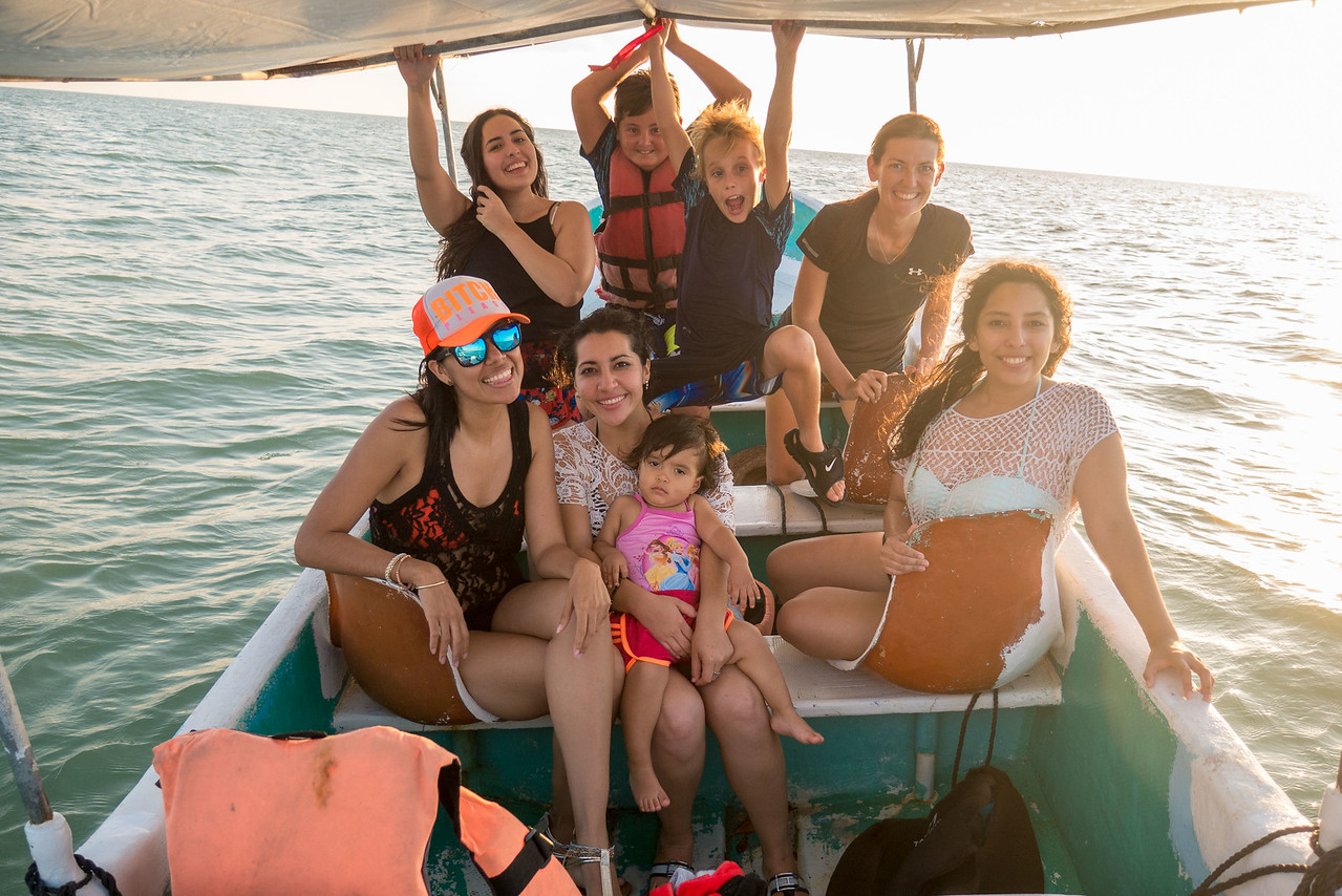 Our tour group was all families traveling the Yucatan, but mostly mexican families.