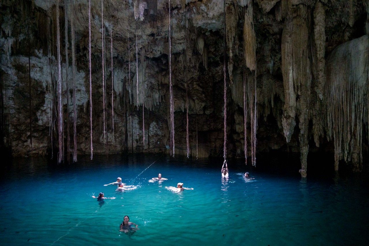 cenotes of Chichen itza outside of Valladolid, Mexico