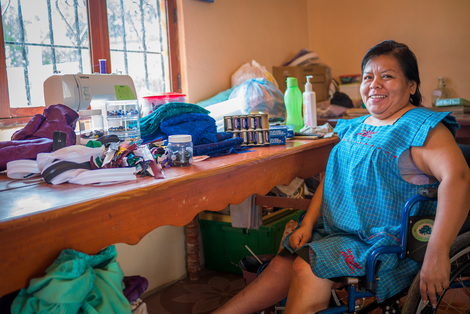 fairtrade seamstress in oaxaca