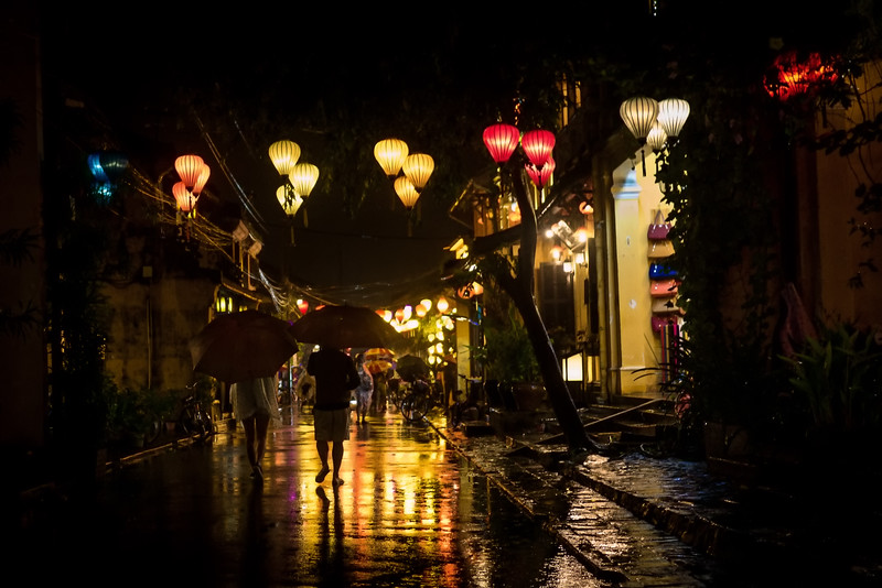 Hoi An at night with lanterns