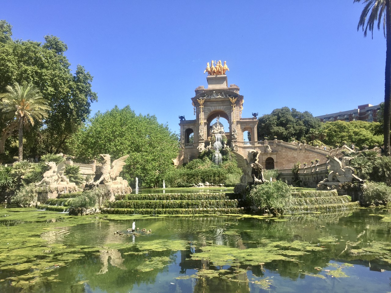 fountain at Cuitadella Park in Barcelona
