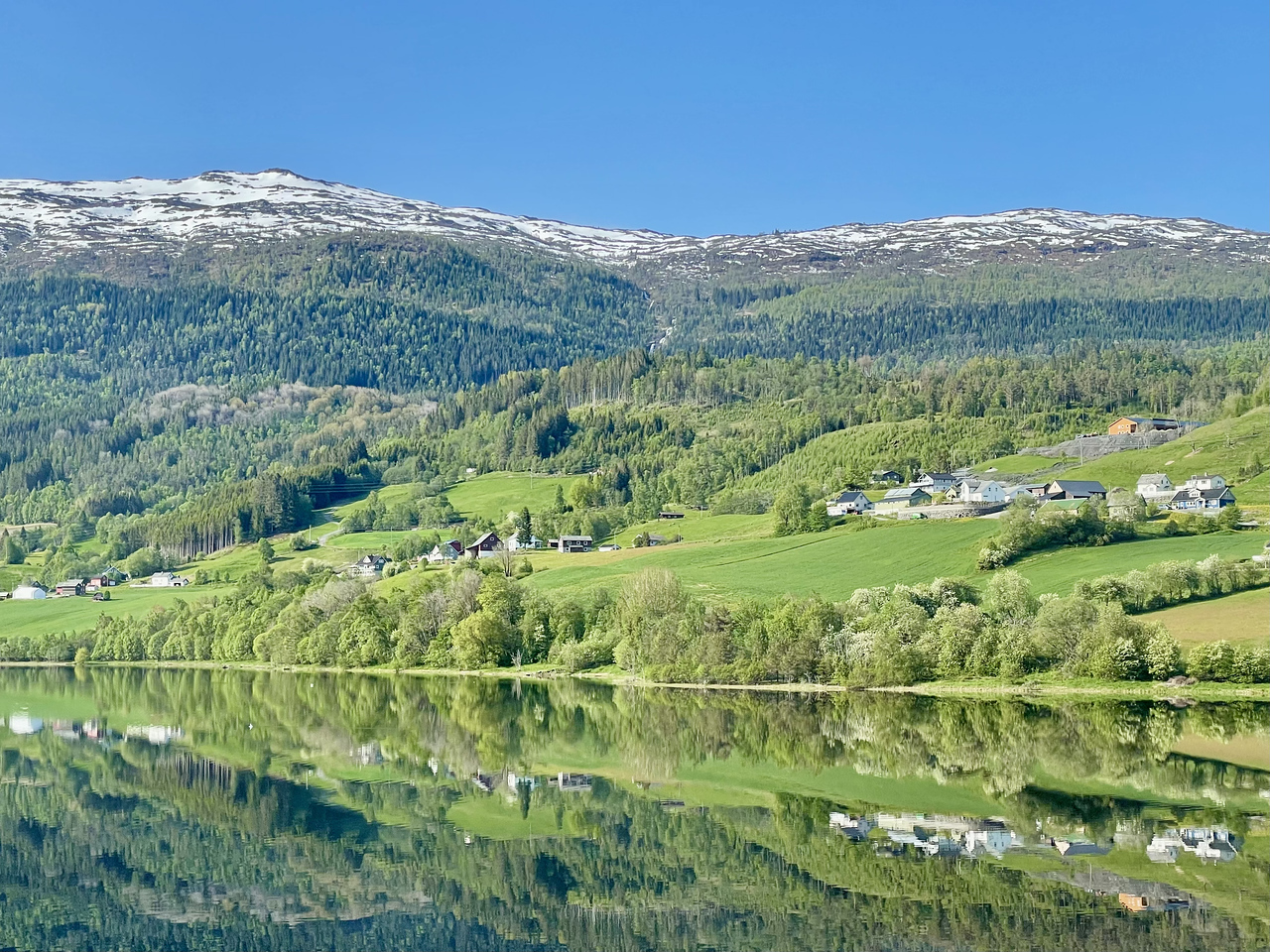 June was a great month to take the scenic train ride between Oslo and Bergen