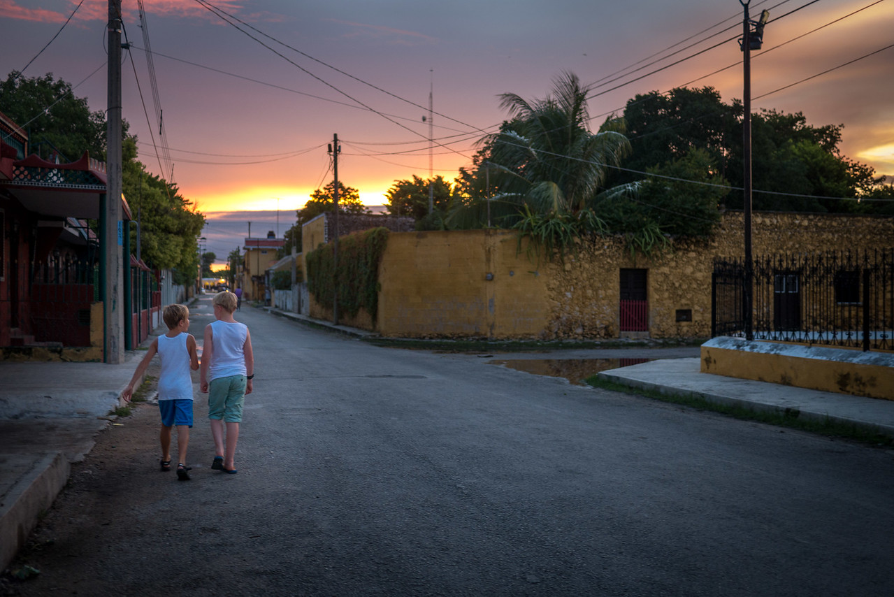 traveling as a child gives you a chance to make friends and learn from them, as my nephews did in Izamal Mexico.