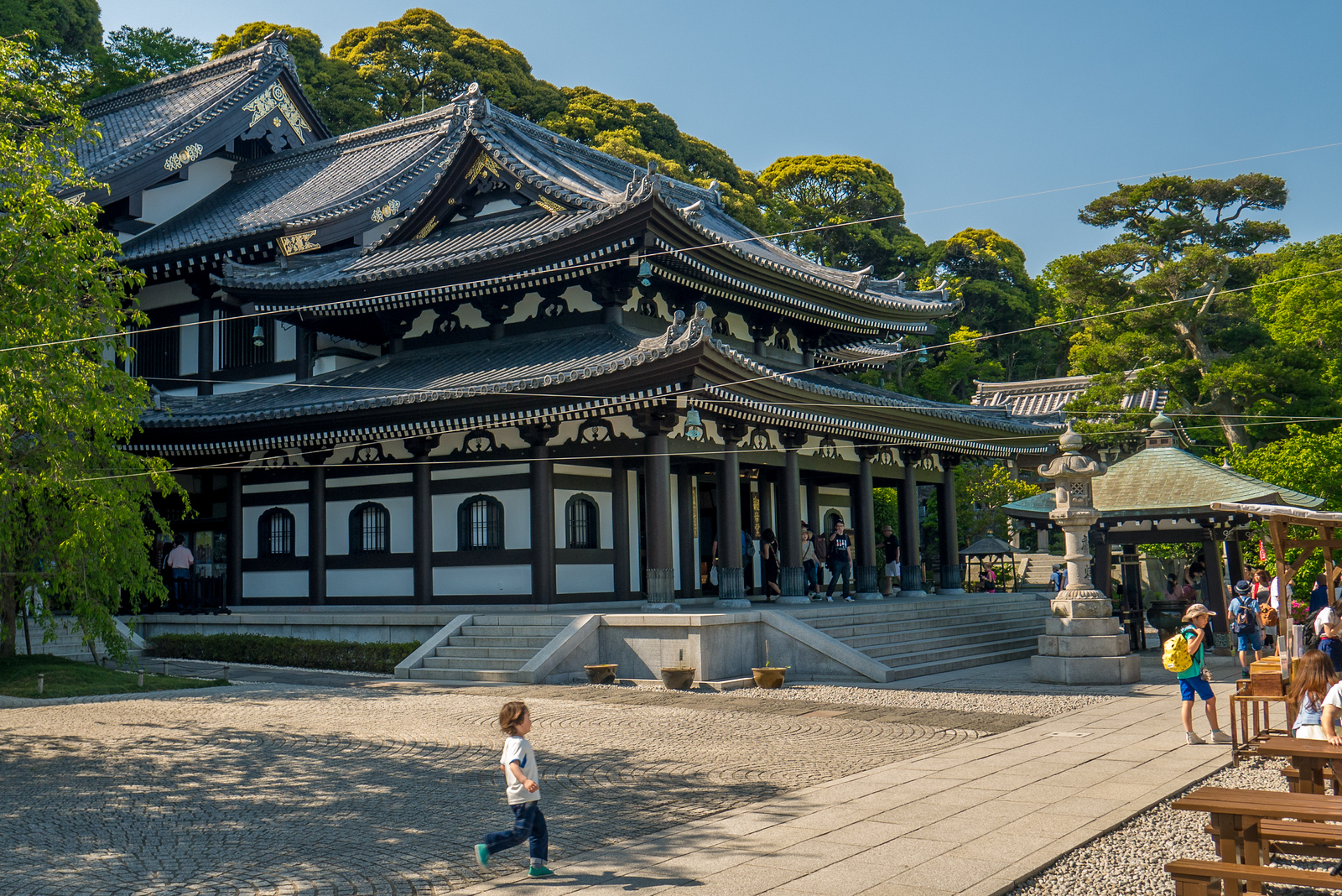 The main temple of Hase-dera in Kamakura, Japan Hase-dera Temple in Kamakura, Japan