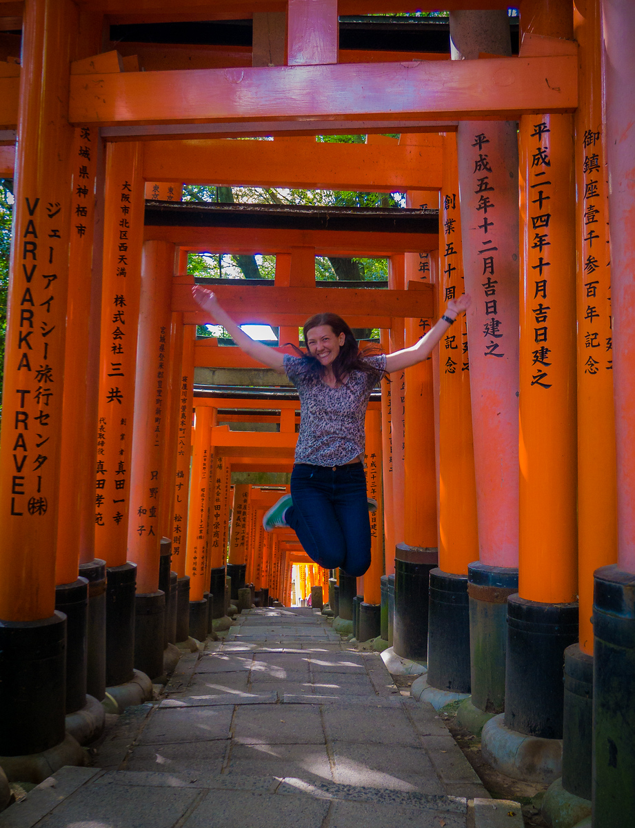 In a tradition now in its 8th year, I just had to jump in this iconic spot. :) Fushimi-Inari Shrine