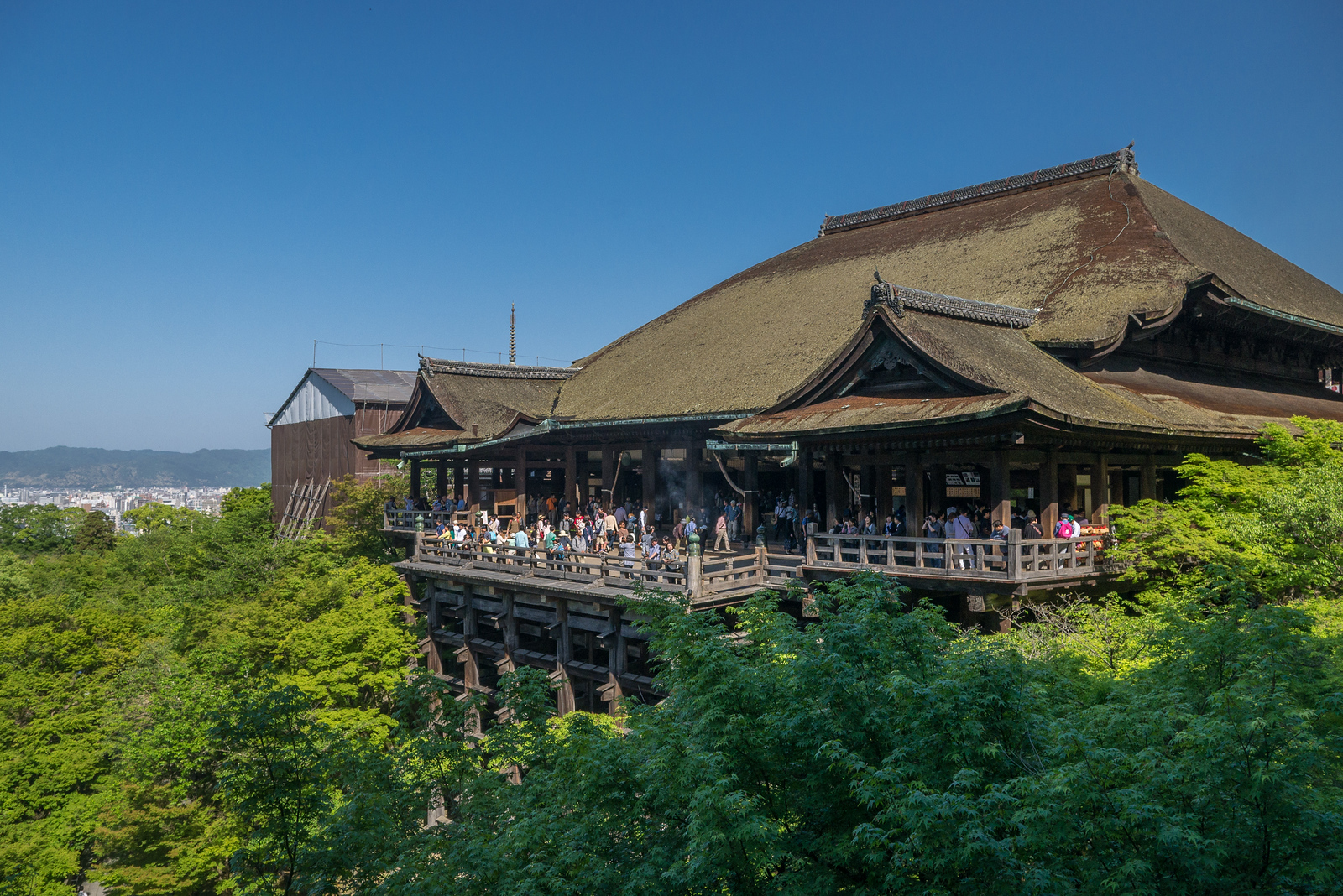 The main temple of Kiyomizu-dera, which literally means Pure Water Temple, is one of Japan's most celebrated temples. The main temple of Kiyomizu-dera