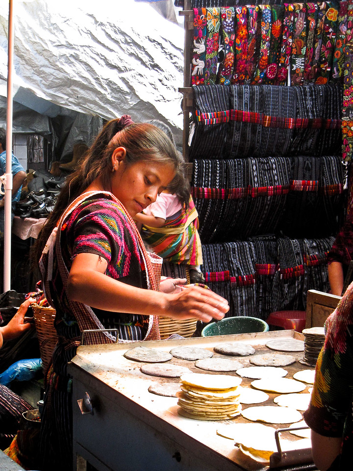 food at the chichi market.