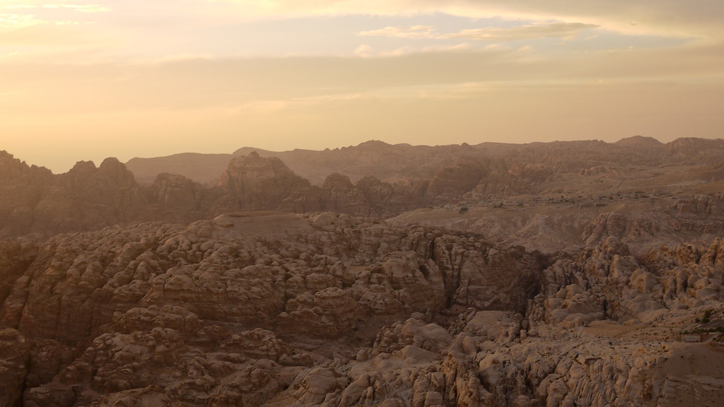 History in Petra Valley from Wadi Musa
