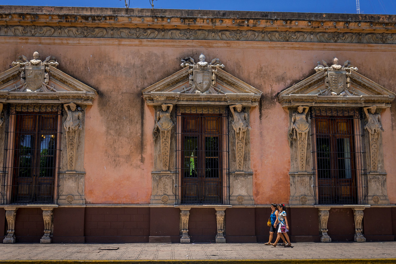 Merida mexico central park square