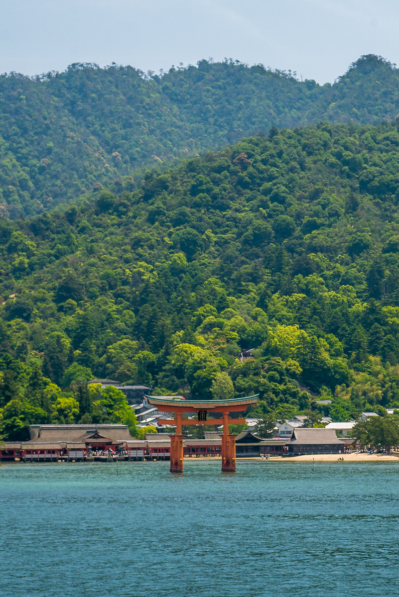 On the ferry over to Miyajima Island to see the Itsukushima Shrine, the floating Torii gate. ferry to miyajima island