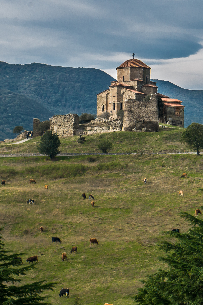 Jvari Monastery is a 6th century monastery situated on a cliff above Mtskheta. Jvari Monastery is a 6th century monastery situated on a cliff above Mtskheta.