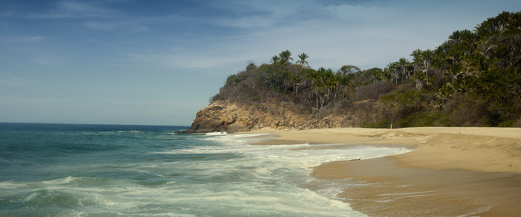 a mud beach in near San Pancho, Mexico