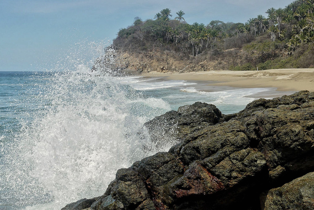 A beautiful, secluded mud beach in near San Pancho, Mexico a mud beach in near San Pancho, Mexico