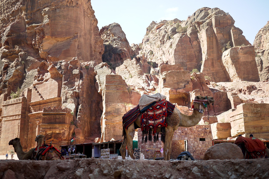 Street of Facades in Petra, Jordan.