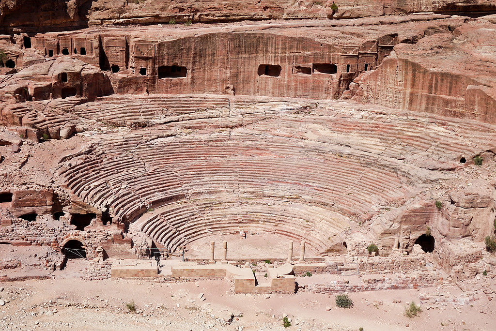 Amphitheatre in Petra, Jordan.