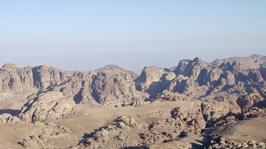 Petra Rocks from Wadi Musa, Jordan