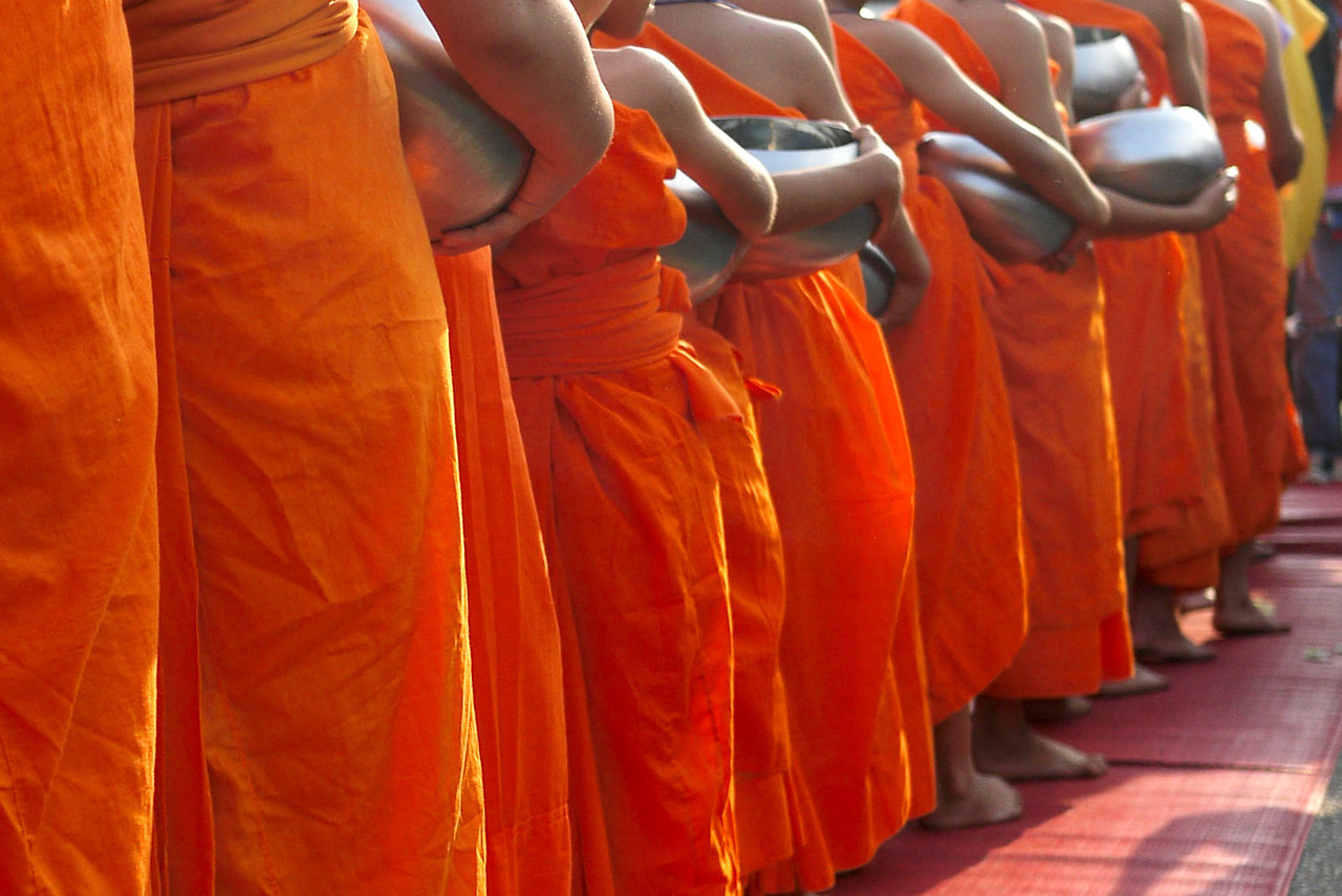 Monks songkran chiang mai Thailand travel guide