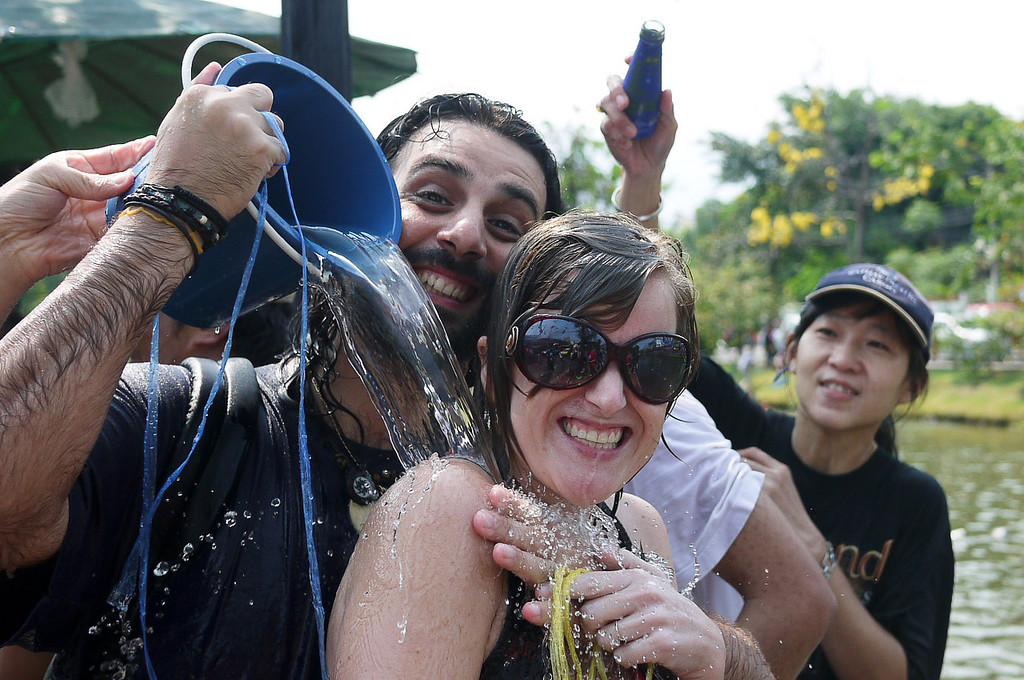 Soaking random strangers is a big part of songkran
