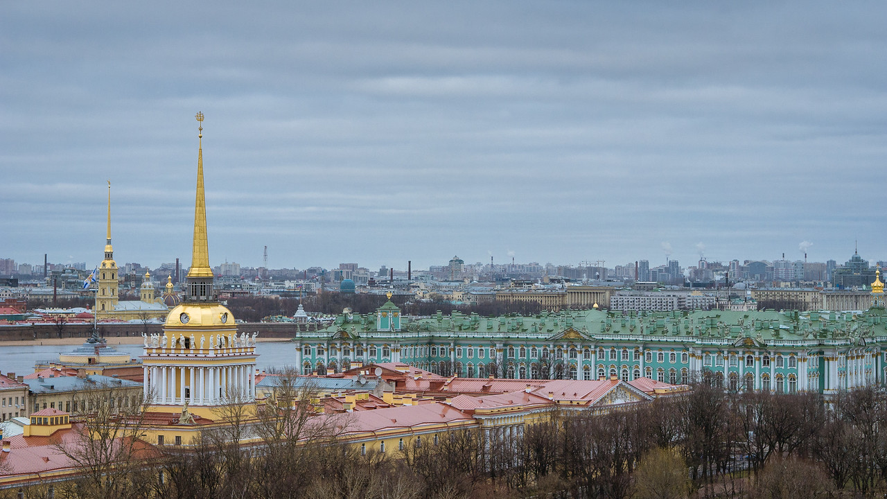 View of St. Petersburg from Saint Isaac's Cathedral.