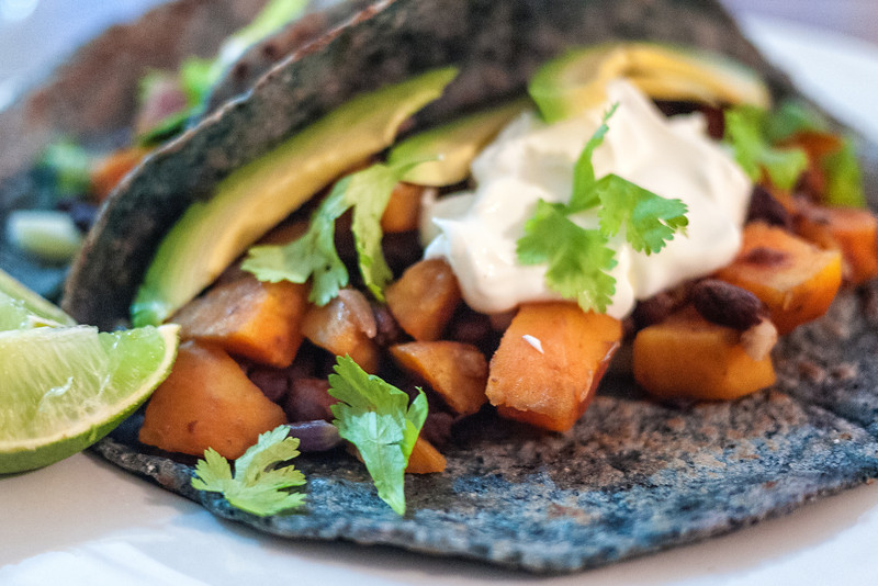Simple sweet potato taco recipe