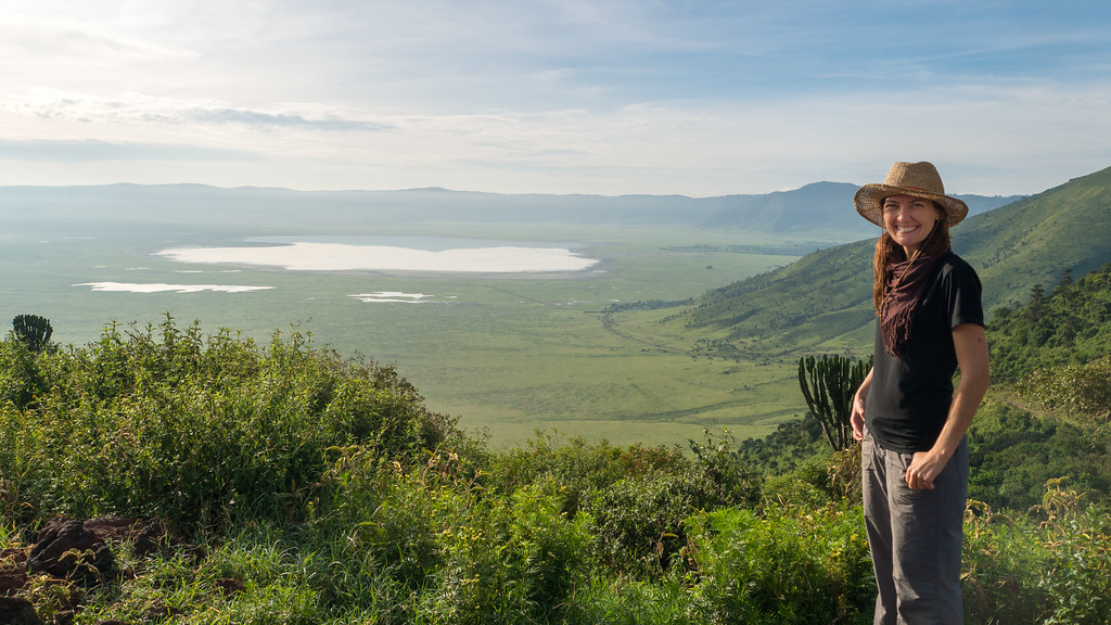 Photo-opp on the rim of the crater. Photo-opp on the rim of the crater