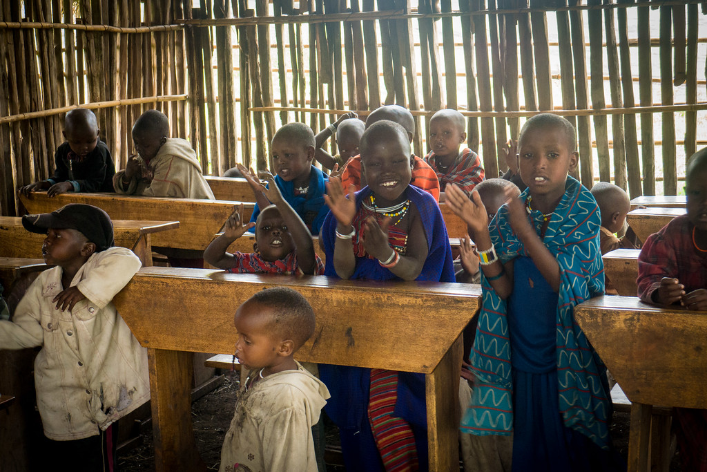 A local Maasai school near the manyatta A local Maasai school near the manyatta