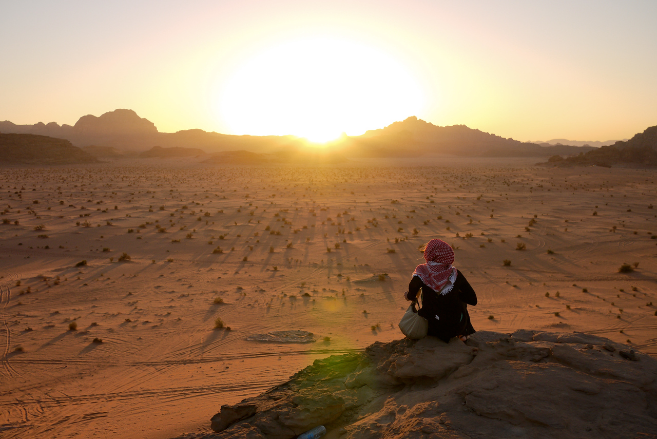 wadi rum sunset once I had paid off my debt