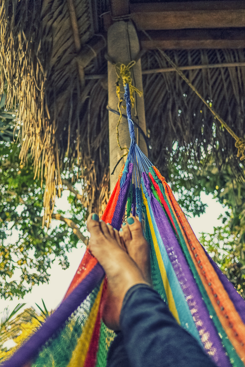 working from a hammock digital nomad
