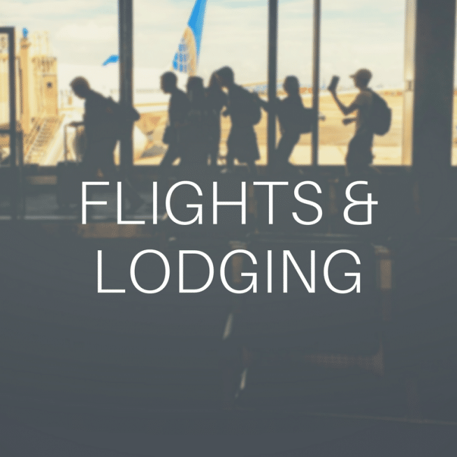 how to find flights and accommodation