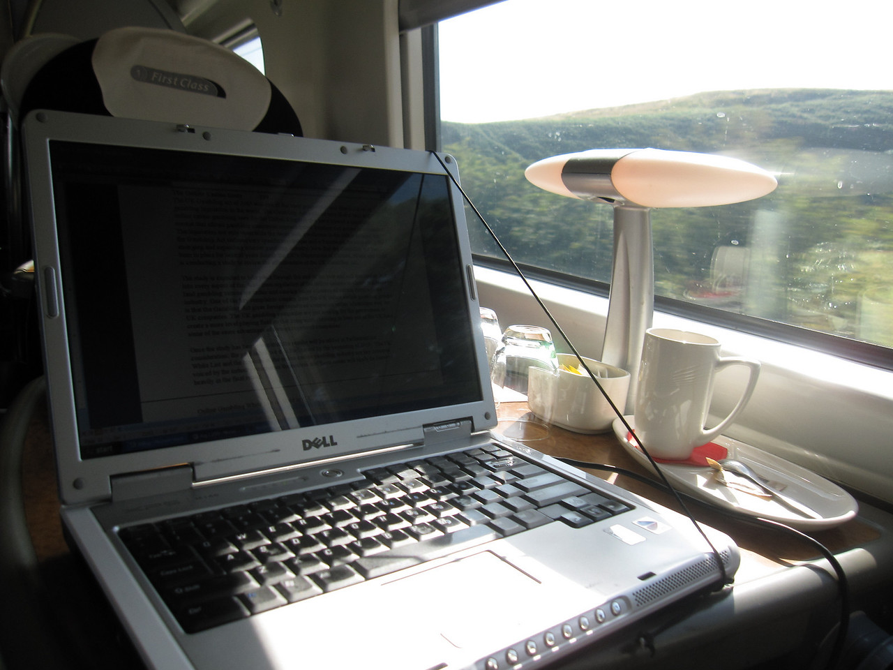 remote work from UK train 