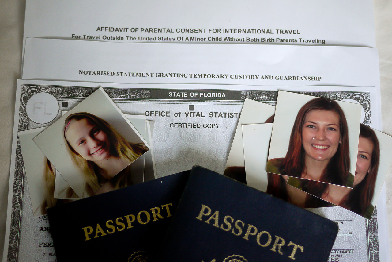 organizing travel with a child