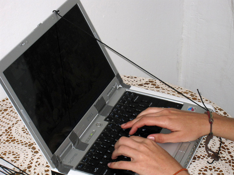How Pathetic is my computer held together with string and duct tape