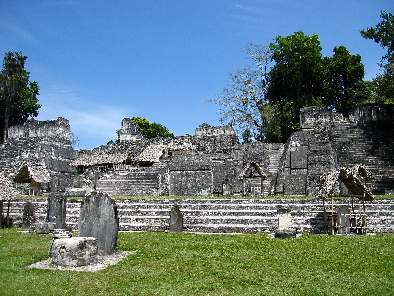 The Grand Plaza complex of temples in Tikal 