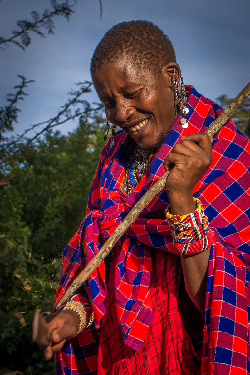 Salaton Ole Ntutu, Maasai warrior chief of Maji Moto. Salaton Ole Ntutu, Maasai warrior chief of Maji Moto.